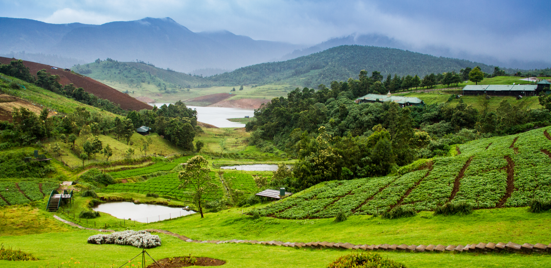 Sightseeing tour in Ooty with mountain view